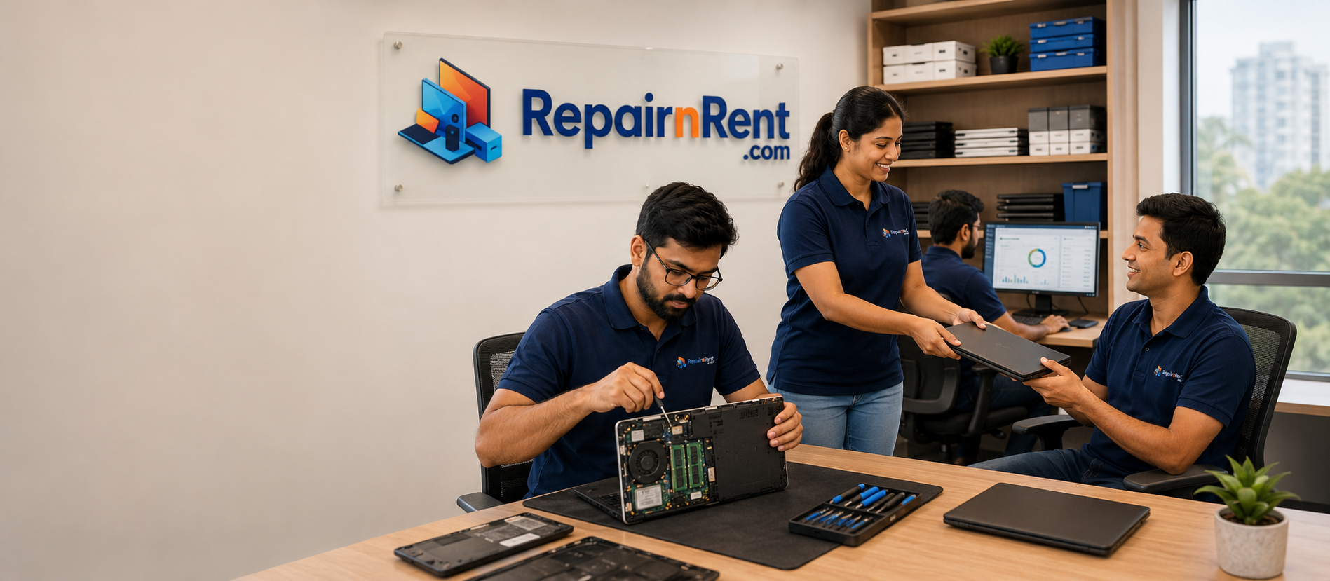 The RepairnRent team at work